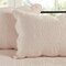 3 Piece Reversible Scalloped Edges Microfiber Quilt Set in Blush
